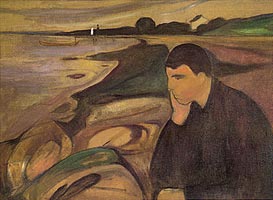 Edvard Munch, Melancholy (1891). From: http://www.edvard-munch.com/gallery/love/melancoly.htm