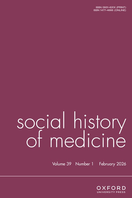 New issue: Social History of Medicine, Volume 39, Issue 1, February 2026